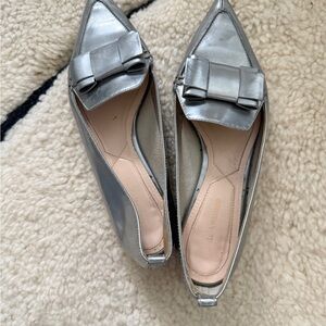 nicholas kirkwood Silver Bow Women's Shoes flats